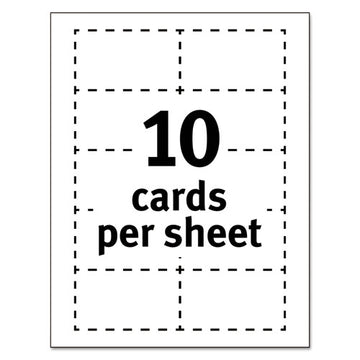 Avery® Clean Edge Business Cards, Laser, 2 X 3.5, White, 1,000 Cards, 10 Cards-sheet, 100 Sheets-box freeshipping - TVN Wholesale